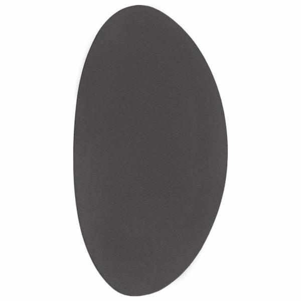 Teppiche Anthrazit Polyester 80 x 150 cm Akzentteppiche Oval
