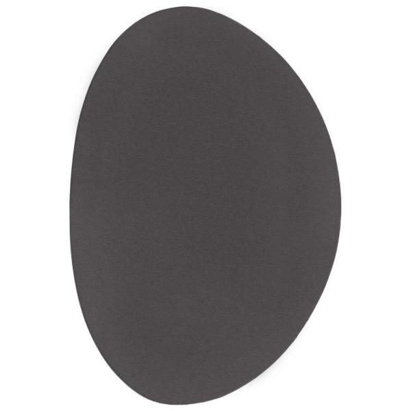 Teppiche Anthrazit Polyester 120 x 170 cm Bereichsteppich Oval