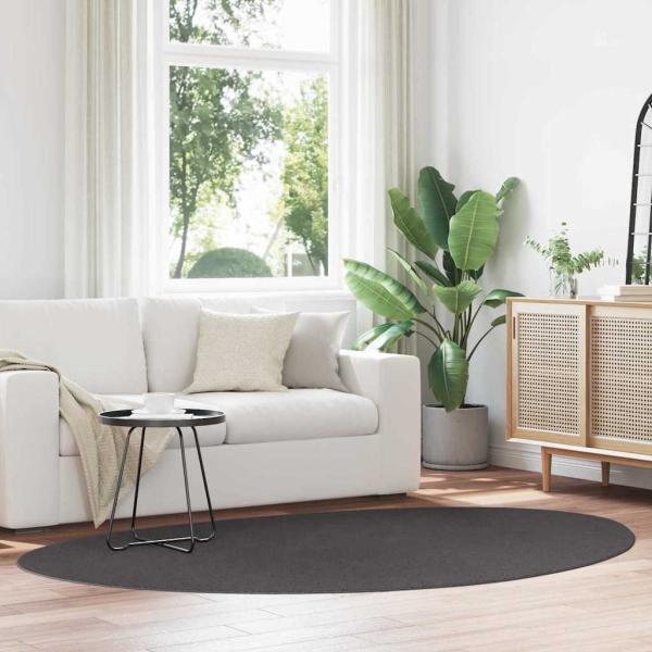 ARDEBO.de - Teppich Anthrazit Polypropylen 160 x 230 cm Bereichsteppich