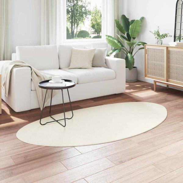 Teppich HUARTE Creme 80 x 150 cm Polyester