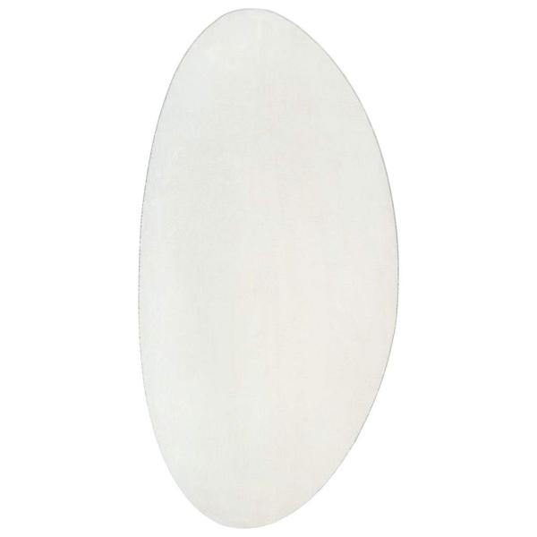 Teppiche Creme Polyester 100 x 200 cm Teppiche Oval