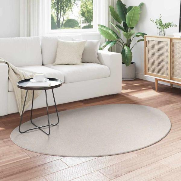 Teppiche Sand Polyester 120 x 170 cm Bereichsteppich Oval