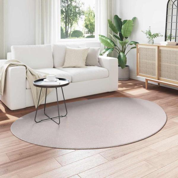 Teppiche Sand Polyester 140 x 200 cm Rutschfest Oval Modern