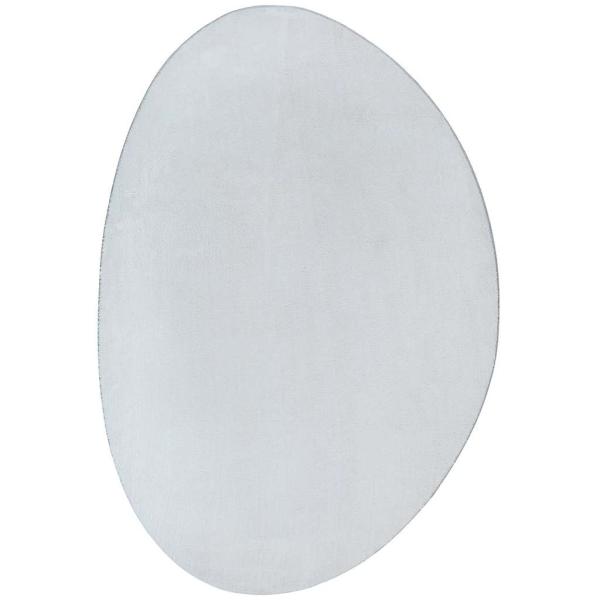 Teppiche Grau Polyester 160 x 230 cm Bereichsteppich Oval