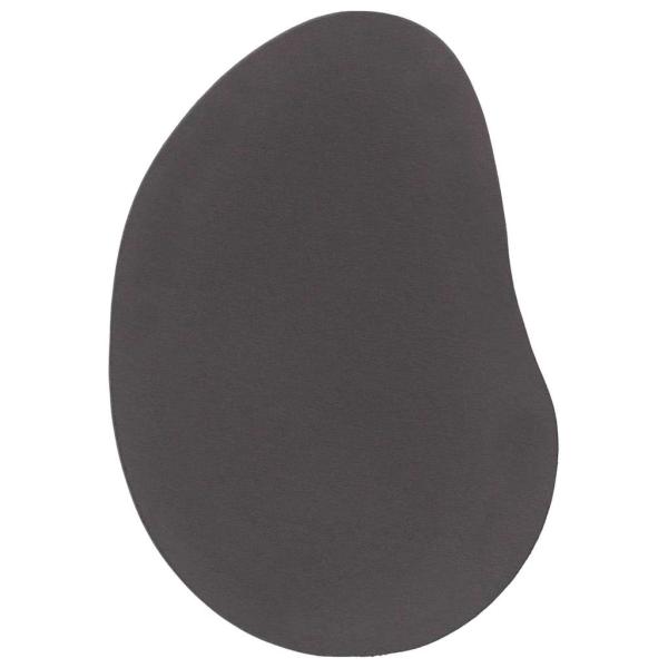 Teppich Anthrazit 140x200 cm Polyester Rutschfest