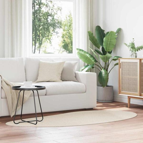 ARDEBO.de - Teppich Beige 100x200 cm Polyester rutschfest