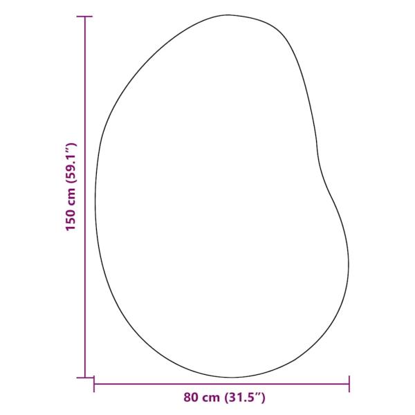Teppich Creme 80x150 cm Polyester Rutschfest