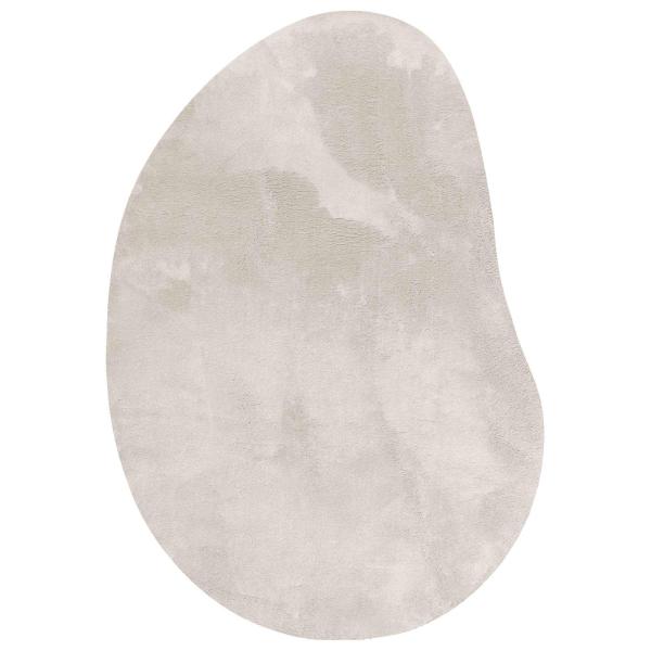 Teppich Sand 100x200 cm Polyester Rutschfest