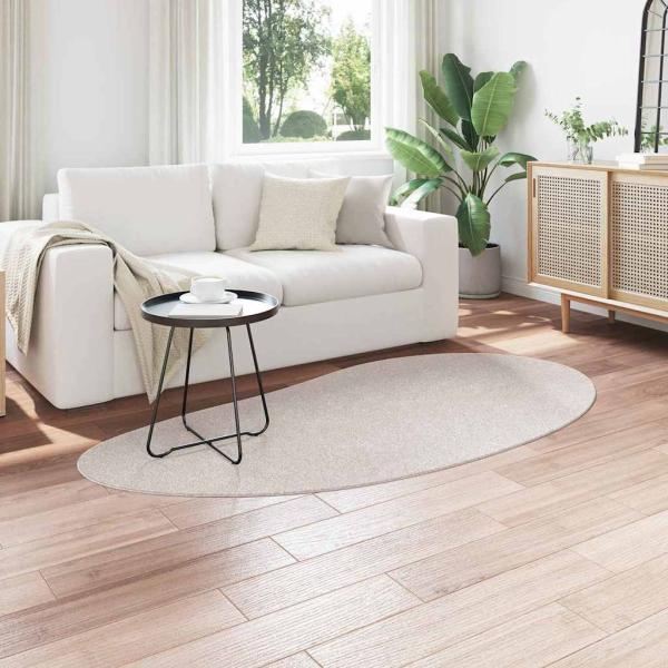 Teppich Sand 100x200 cm Polyester Rutschfest