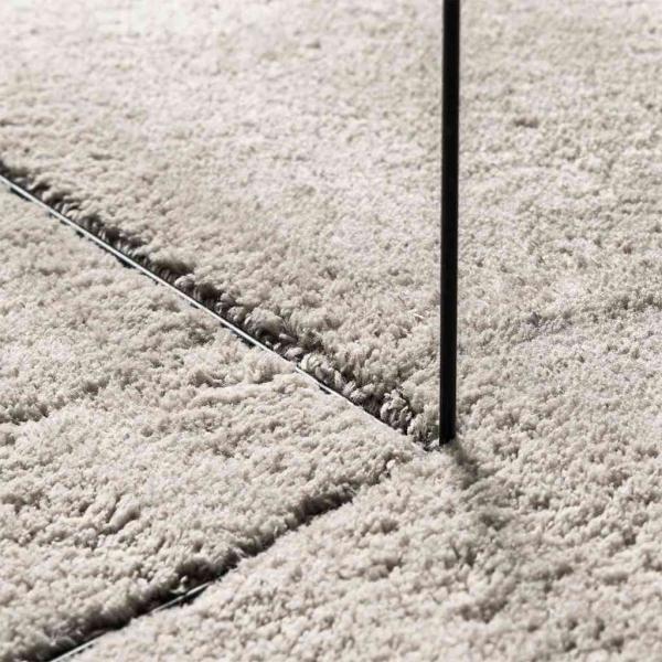 Teppich Sand 100x200 cm Polyester Rutschfest