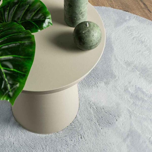 Teppich Grau 80x150 cm Polyester Rutschfest