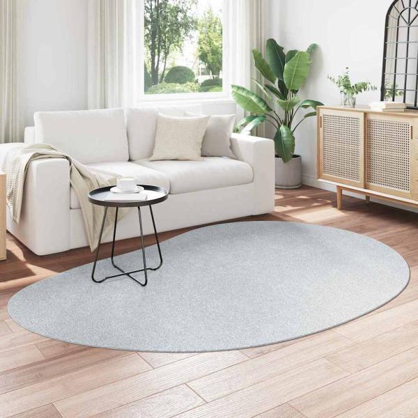 Teppiche Grau Polyester 160 x 230 cm Teppiche Oval