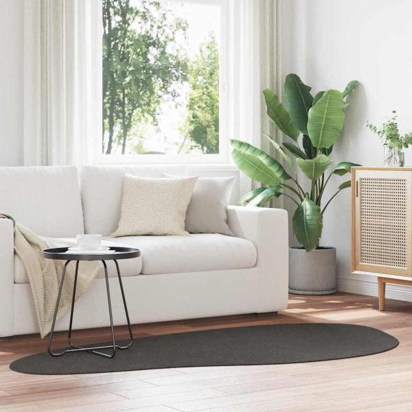 ARDEBO.de - Teppiche Anthrazit Polyester 100 x 200 cm Rutschfest