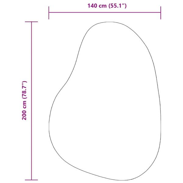 Teppiche Anthrazit Polyester 140 x 200 cm Dekorative Intarsien