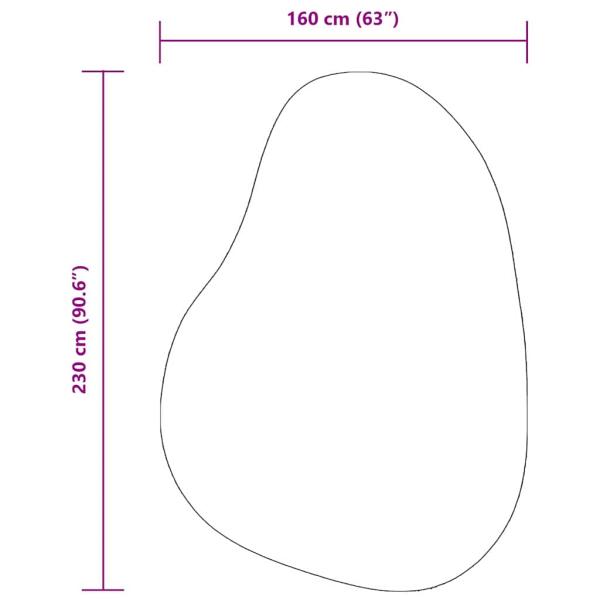 Teppiche Anthrazit Polypropylen 160 x 230 cm Teppich Wellenform
