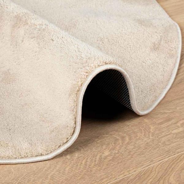 Teppiche Beige Textil 100 x 200 cm Dekorative Intarsien