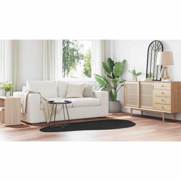 Teppiche Schwarz Polyester 100 x 200 cm Dekorative Intarsien