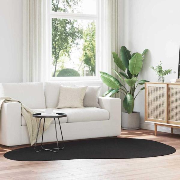 ARDEBO.de - Teppiche Schwarz Polypropylen 160 x 230 cm Wellenmuster