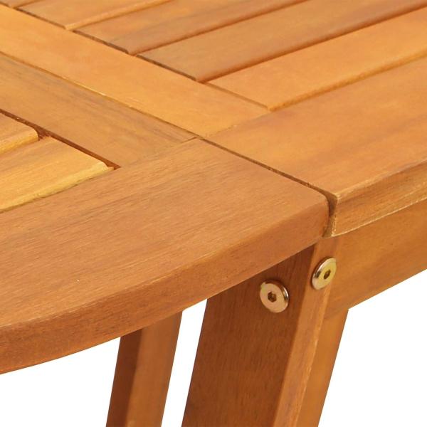 Gartentisch Braun 110 x 60 x 72 cm Massivholz Akazie