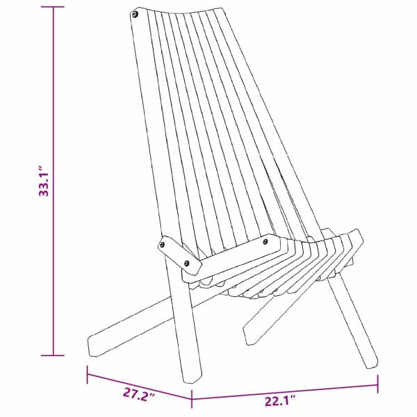 Klappgartenstühle 2 Stück aus Akazienholz