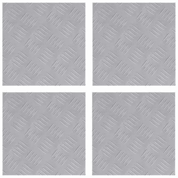Aluminium Riffelbleche 4er Set Anti-Rutsch 30x30 cm