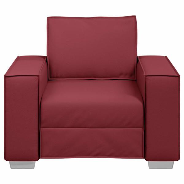 Sessel Weinrot 59 cm Kunstleder