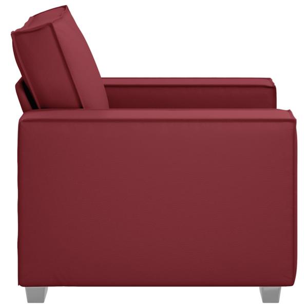 Sessel Weinrot 59 cm Kunstleder