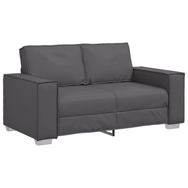 ARDEBO.de - Loveseat Sofa Grau 120 cm Kunstleder