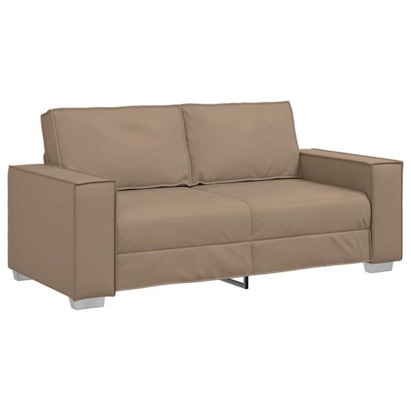 Loveseat Sofa Cappuccino 140 cm Kunstleder