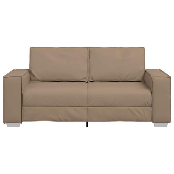 Loveseat Sofa Cappuccino 140 cm Kunstleder