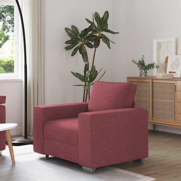 ARDEBO.de - Sessel in Weinrot, 59 cm, aus Stoff