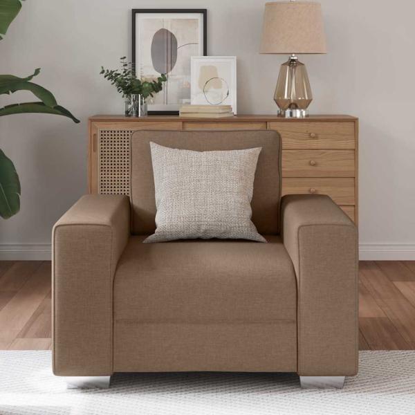 Sessel Braun 59 cm aus Stoff