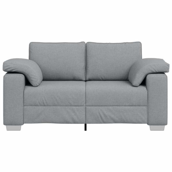Loveseat Sofa Hellgrau 120 cm Stoff