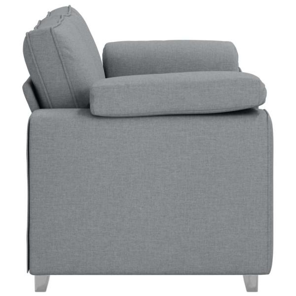 Loveseat Sofa Hellgrau 120 cm Stoff