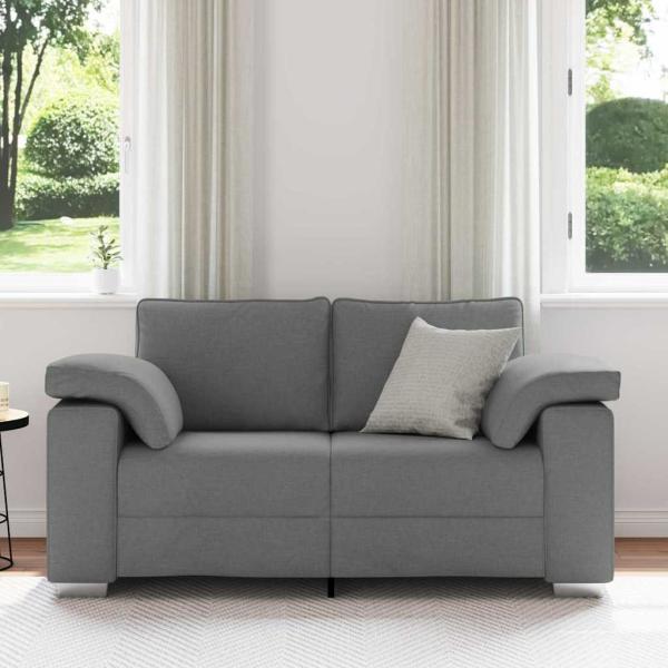 Loveseat Sofa in Dunkelgrau, 120 cm, Stoff