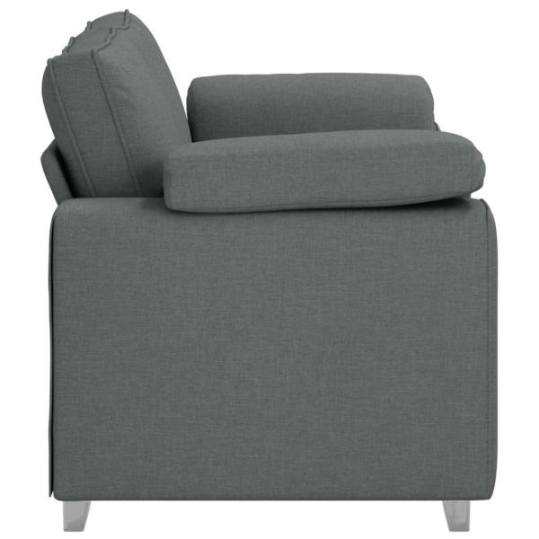 Loveseat Sofa in Dunkelgrau, 120 cm, Stoff
