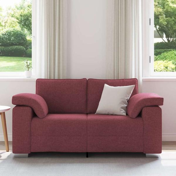 Loveseats Sofa in Weinrot, 120 cm Stoff