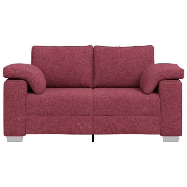 Loveseats Sofa in Weinrot, 120 cm Stoff