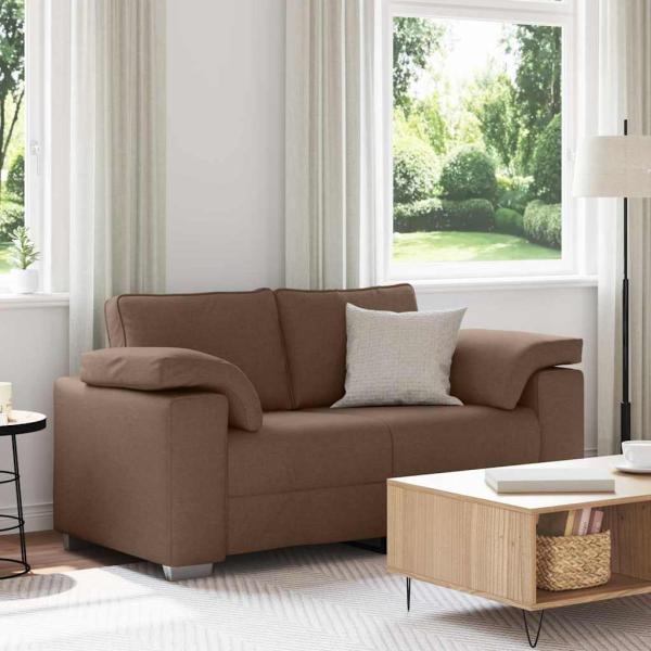 ARDEBO.de - Loveseat Sofa Braun 120 cm aus Stoff