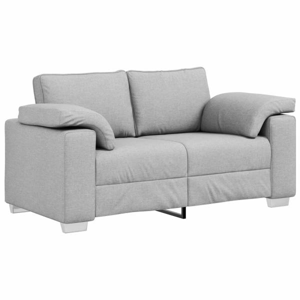 ARDEBO.de - Loveseat Sofa Wolkengegrey 120 cm Stoff