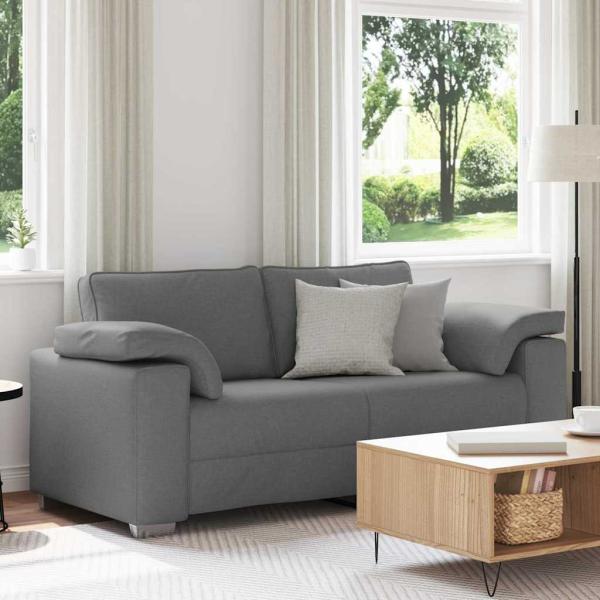 ARDEBO.de - Leseecke Sofa Dunkelgrau 140 cm Stoff