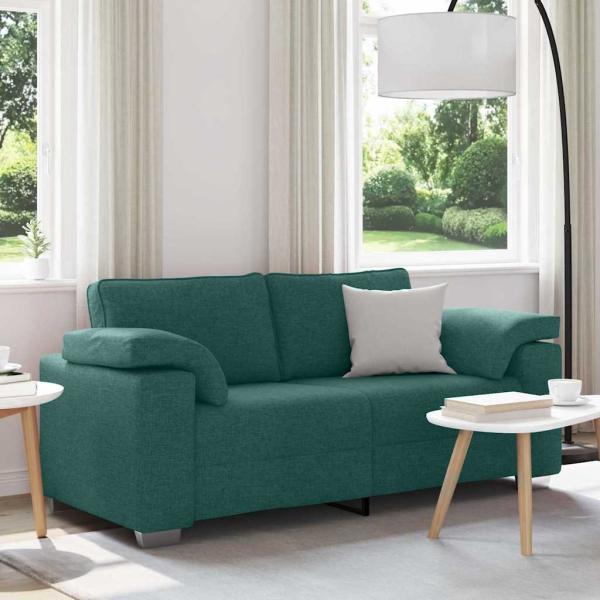 ARDEBO.de - Sofa Dunkelgrün Polyester Standard Langlebig 3-Sitzer Sofa