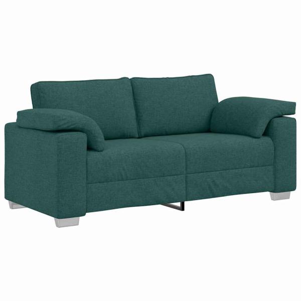 Sofa Dunkelgrün Polyester Standard Langlebig 3-Sitzer Sofa