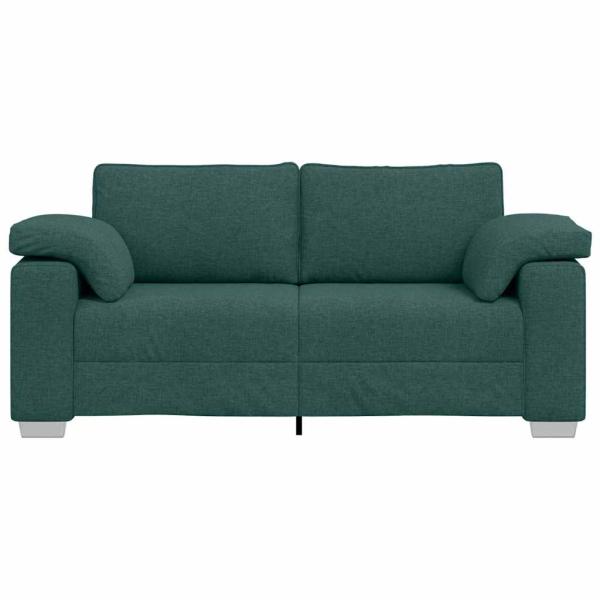 Sofa Dunkelgrün Polyester Standard Langlebig 3-Sitzer Sofa