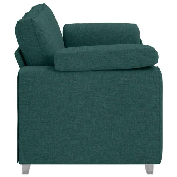 Sofa Dunkelgrün Polyester Standard Langlebig 3-Sitzer Sofa