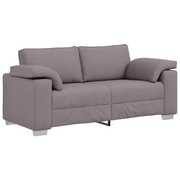 Loveseat Sofa in Taupe, 140 cm, aus Stoff