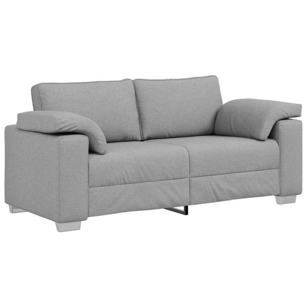 Loveseat Sofa Wolken Grau 140 cm aus Stoff