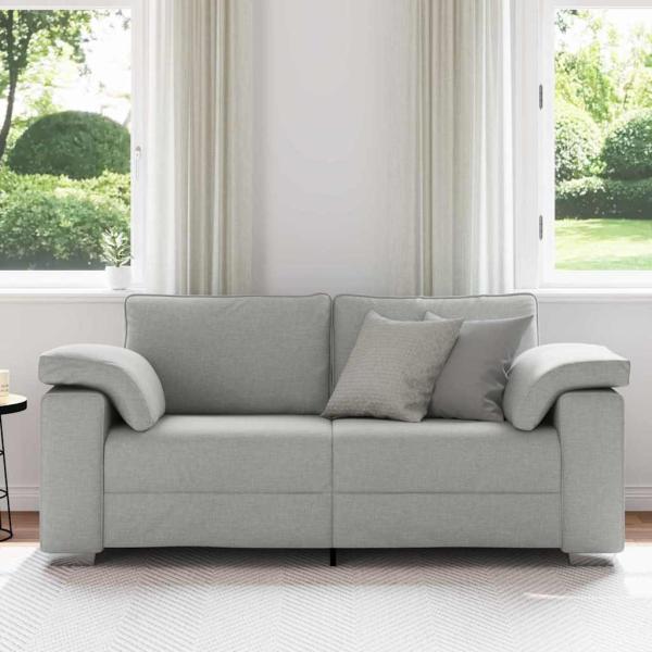 Loveseat Sofa Wolken Grau 140 cm aus Stoff