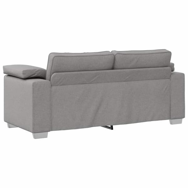 Loveseat Sofa Wolken Grau 140 cm aus Stoff