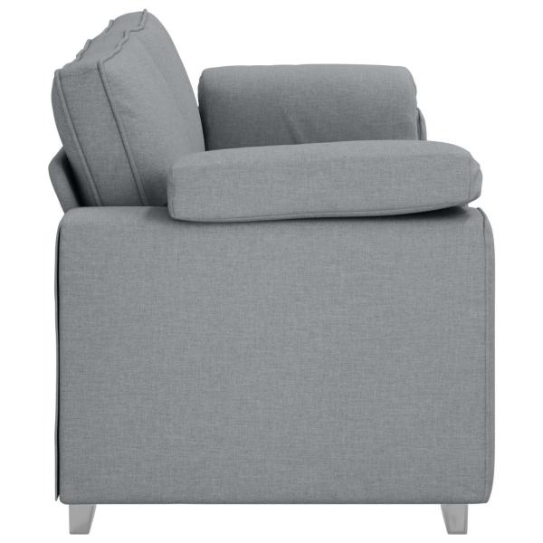3-Sitzer Sofa in Hellgrau, 178 cm, Stoff